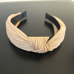 Tan top knot headband
